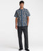 RVCA メンズ DAYSHIFT TRUNKIN PLAID SS 半袖シャツ 【2026年夏モデル】 DDN / XL