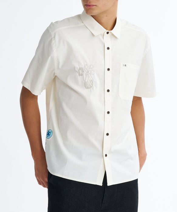 Luca Rona ホワイト 半袖シャツ RVCA メンズ ALOHANA SS 半袖シャツ 【2026年夏モデル】