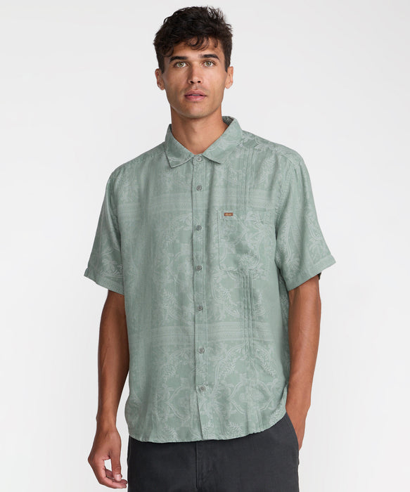 RVCA メンズ MELLOWIST SS 半袖シャツ 【2026年夏モデル】 JDE / XL