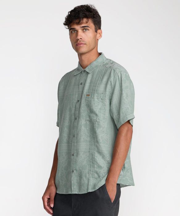 RVCA メンズ MELLOWIST SS 半袖シャツ 【2026年夏モデル】 JDE / XL