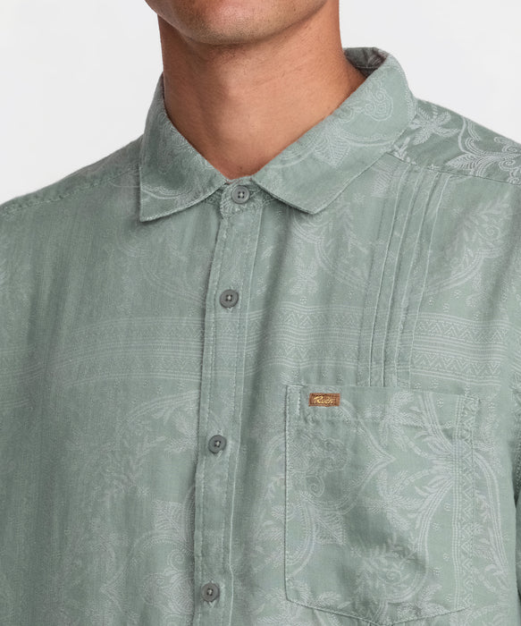 RVCA メンズ MELLOWIST SS 半袖シャツ 【2026年夏モデル】 JDE / XL