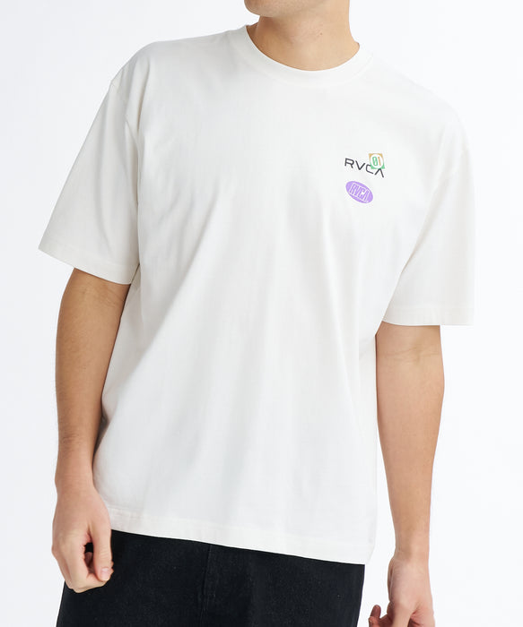RVCA メンズ VACATION TAG BOX Tシャツ 【2026年夏モデル】 ANW / XL