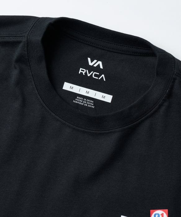 RVCA メンズ VACATION TAG BOX Tシャツ 【2026年夏モデル】 BLK / XL