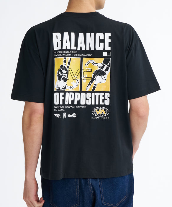 RVCA メンズ UNCUFF Tシャツ 【2026年夏モデル】 BLK / XL