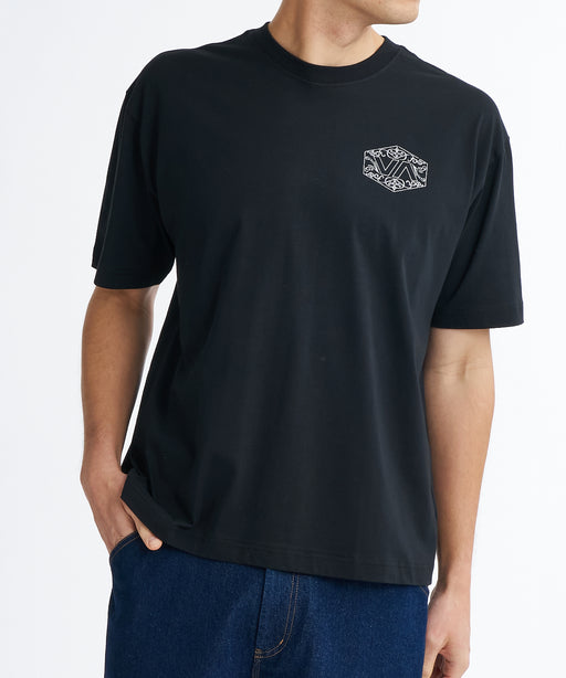 RVCA メンズ HEXFILINGREE Tシャツ 【2026年夏モデル】 BLK / XL