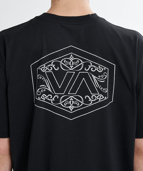 RVCA メンズ HEXFILINGREE Tシャツ 【2026年夏モデル】 BLK / XL