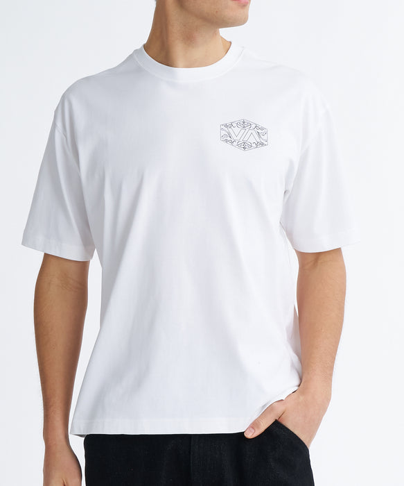 RVCA メンズ HEXFILINGREE Tシャツ 【2026年夏モデル】 WHT / XL