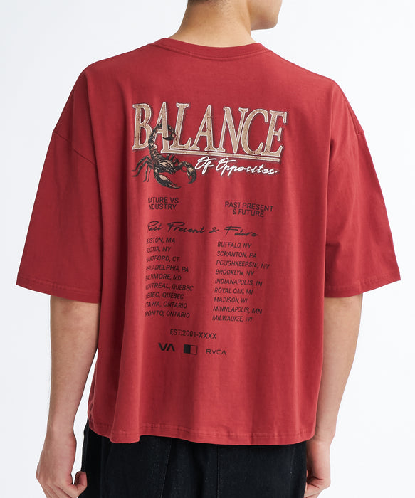 RVCA メンズ BALANCE TOUR SUPER WIDE ST Tシャツ 【2026年夏モデル】 DSR / XL