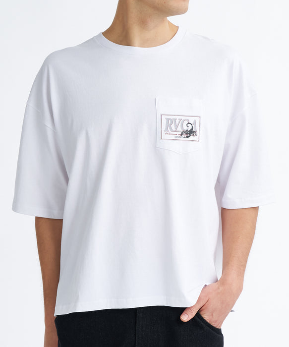 RVCA メンズ BALANCE TOUR SUPER WIDE ST Tシャツ 【2026年夏モデル】 WHT / XL