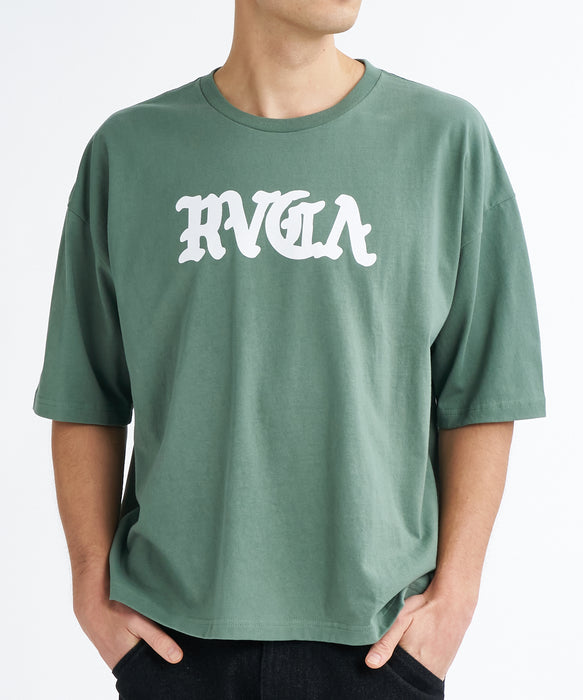 RVCA メンズ SUPER WIDE OE LOGO ST Tシャツ 【2026年夏モデル】 JAD / XL