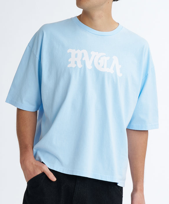 RVCA メンズ SUPER WIDE OE LOGO ST Tシャツ 【2026年夏モデル】 LBL / XL