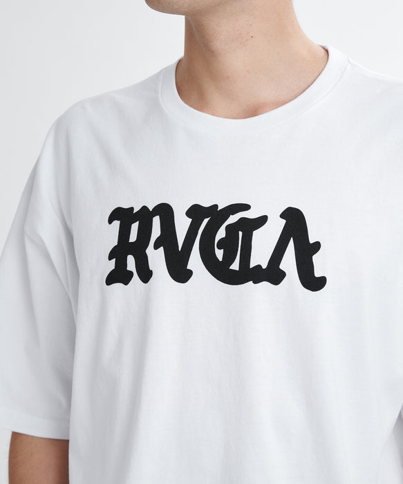 RVCA メンズ SUPER WIDE OE LOGO ST Tシャツ 【2026年夏モデル】 WHT / XL