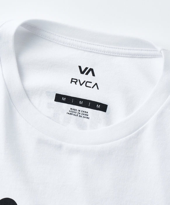 RVCA メンズ SUPER WIDE OE LOGO ST Tシャツ 【2026年夏モデル】 WHT / XL