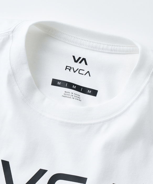 RVCA メンズ TECH BIG RVCA Tシャツ 【2026年夏モデル】 WHT / XL