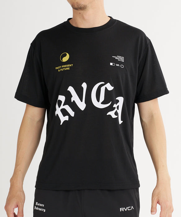 Tシャツ(半袖/袖なし) RVCA TEE   BIG ARCH LOGO TEE / Black RVCA（ルーカ） Tシャツ 半袖 メンズ イル ヘックス ロゴ ( Ill Hex