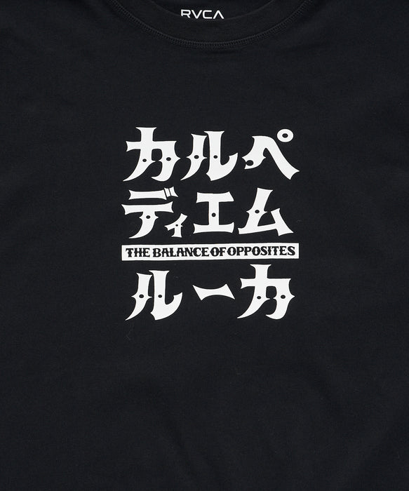 RVCA SPORT メンズ CARPE DIEM X RVCA KATAKANA ST Tシャツ 【2026年夏モデル】