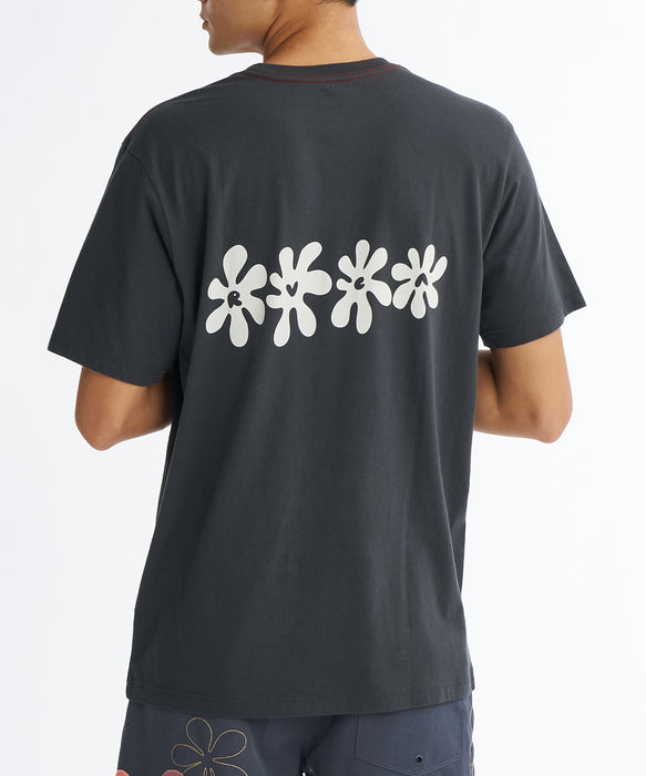 RVCA メンズ BRYCE BLOOM SS Tシャツ 【2026年夏モデル】 PTK / XL