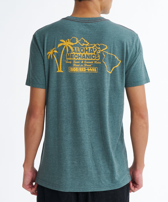 RVCA メンズ ALOHA MECHANICS SS Tシャツ 【2026年夏モデル】 ABG / XL