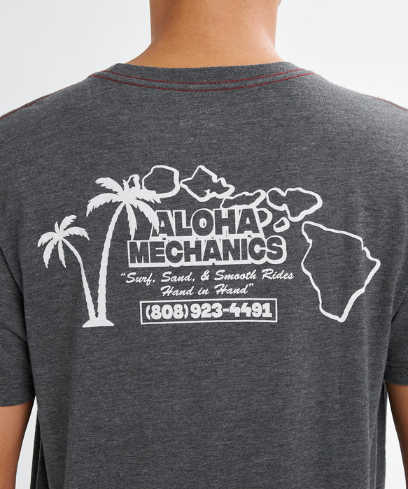 RVCA メンズ ALOHA MECHANICS SS Tシャツ 【2026年夏モデル】 PTK / XL