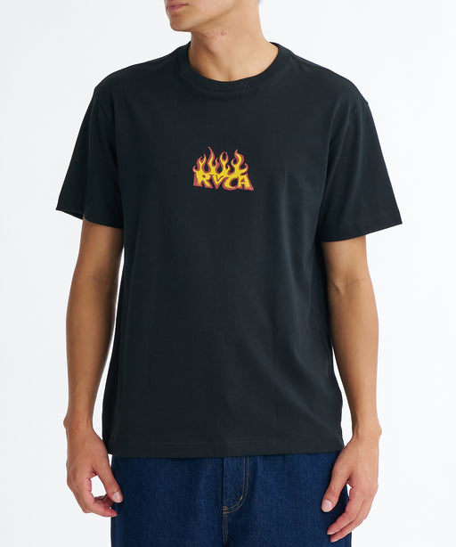 RVCA メンズ SPANKY FUEGO SS Tシャツ 【2026年夏モデル】 BLK / XL