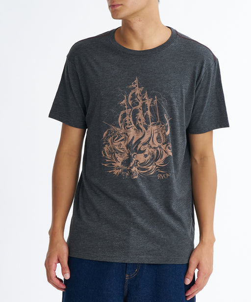 RVCA メンズ HIGH SEAS SS Tシャツ 【2026年夏モデル】 PTK / XL