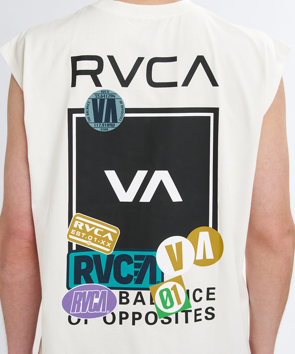 RVCA メンズ VACATION TAG BOX TT タンクトップ 【2026年夏モデル】 ANW / XL
