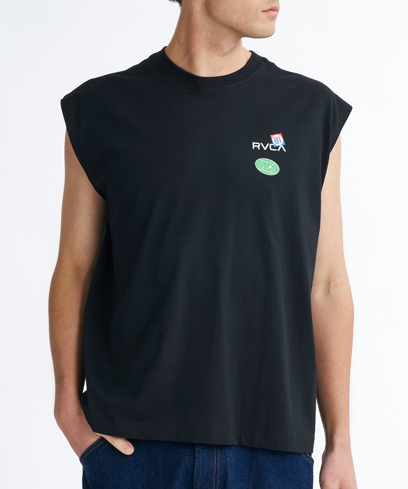 RVCA メンズ VACATION TAG BOX TT タンクトップ 【2026年夏モデル】 BLK / XL