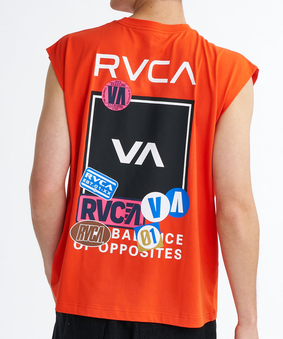 RVCA メンズ VACATION TAG BOX TT タンクトップ 【2026年夏モデル】 RHB / XL