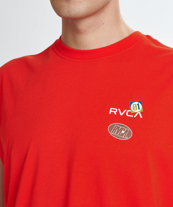RVCA メンズ VACATION TAG BOX TT タンクトップ 【2026年夏モデル】 RHB / XL