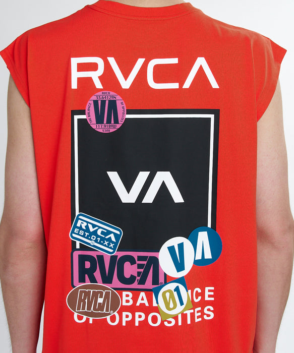 RVCA メンズ VACATION TAG BOX TT タンクトップ 【2026年夏モデル】 RHB / XL