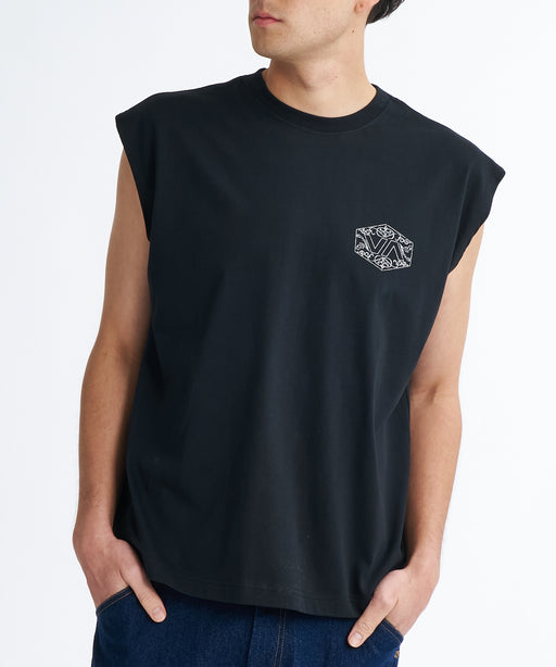 RVCA メンズ HEXFILINGREE TT タンクトップ 【2026年夏モデル】 BLK / XL