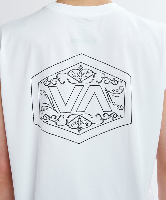 RVCA メンズ HEXFILINGREE TT タンクトップ 【2026年夏モデル】 WHT / XL