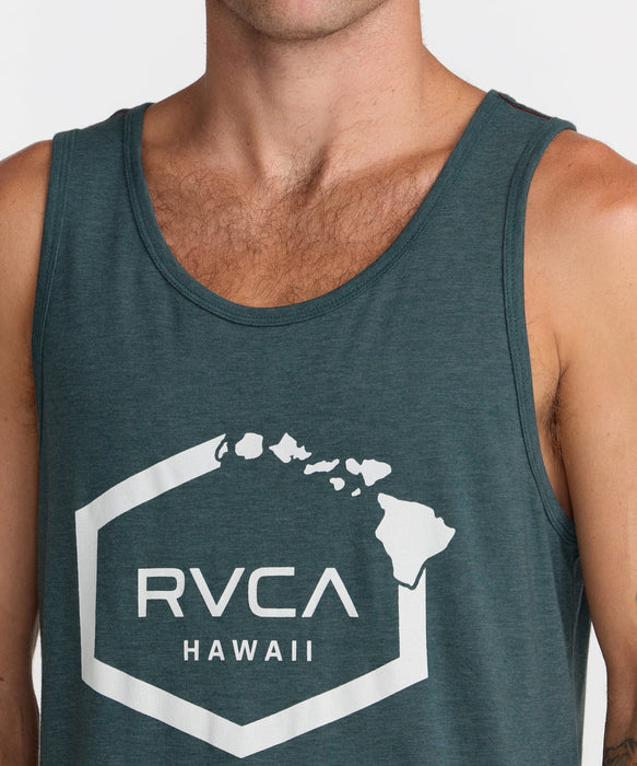 RVCA メンズ ISLAND HEX TANK タンクトップ 【2026年夏モデル】 ABG / XL