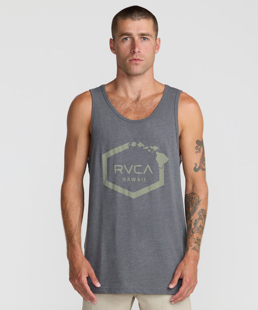 RVCA メンズ ISLAND HEX TANK タンクトップ 【2026年夏モデル】 SMK / XL