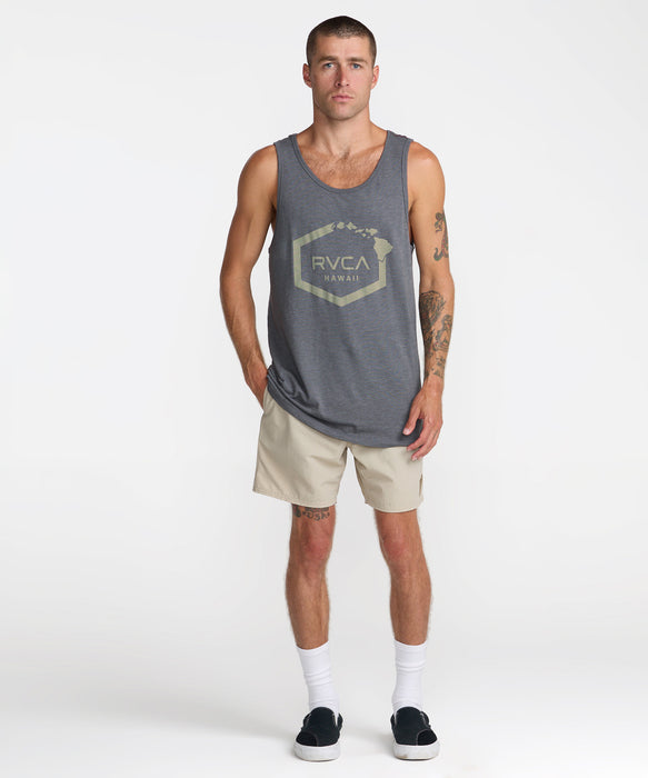RVCA メンズ ISLAND HEX TANK タンクトップ 【2026年夏モデル】 SMK / XL