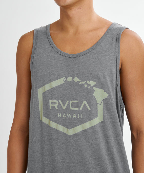 RVCA メンズ ISLAND HEX TANK タンクトップ 【2026年夏モデル】 SMK / XL