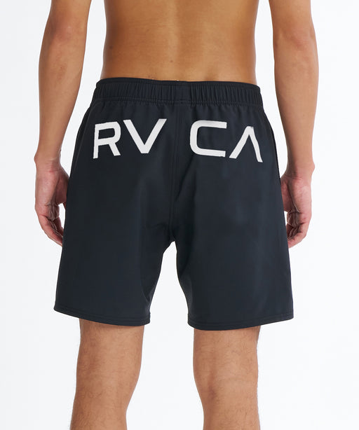 RVCA メンズ ERASTIC BACK LOGO BS ボードショーツ 【2026年夏モデル】 BLK / XL
