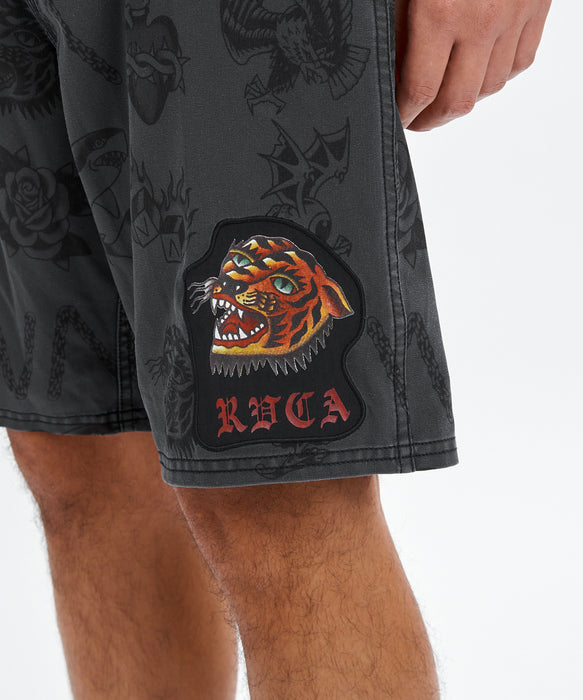 RVCA メンズ KALEB BOARDSHORT ボードショーツ 【2026年夏モデル】 BLK / 34
