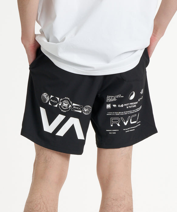 RVCA SPORT メンズ SPIRIT ALL OVER SPORTS SHORTS ショートパンツ
