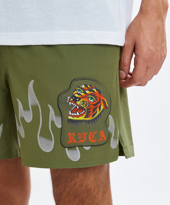 RVCA メンズ YOGGER 2 IN 1 SHORT 17 ショートパンツ 【2026年夏モデル】 ARM / XL