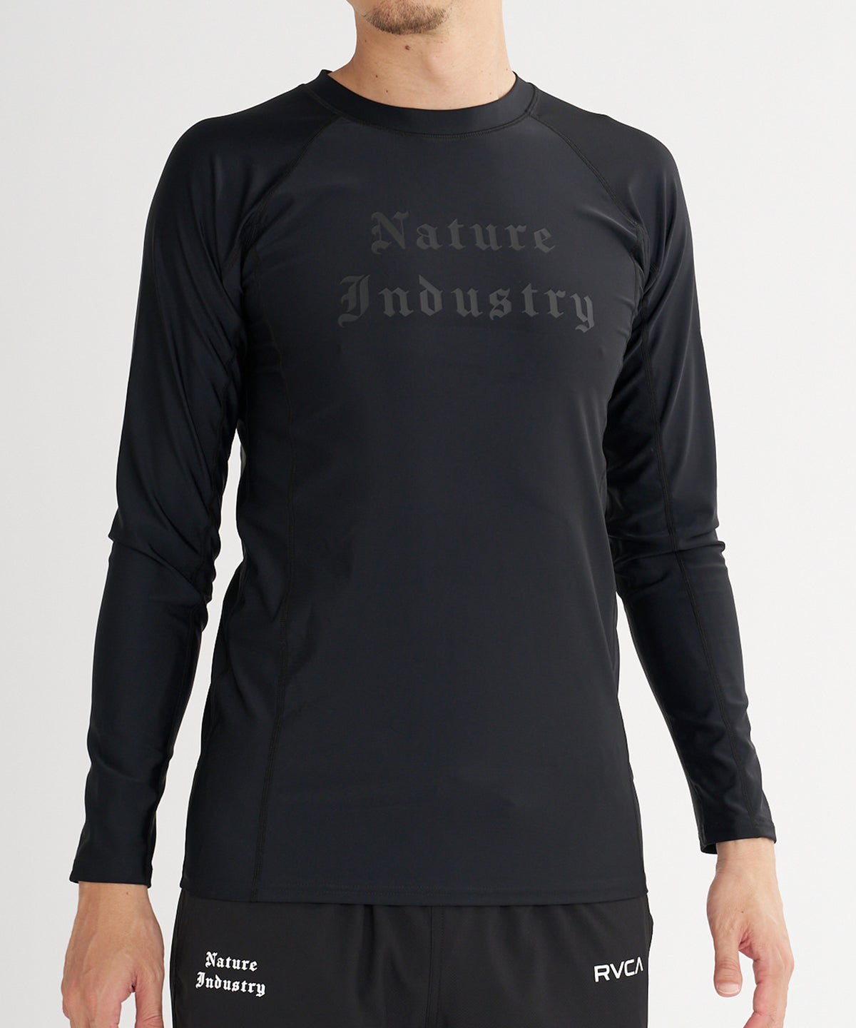 RVCA SPORT メンズ NATURE INDUSTRY VA RASH LS 長袖ラッシュガード