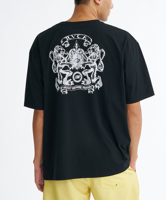 RVCA メンズ LIONS GATE SFST サーフTシャツ 【2026年夏モデル】 BLK / XL