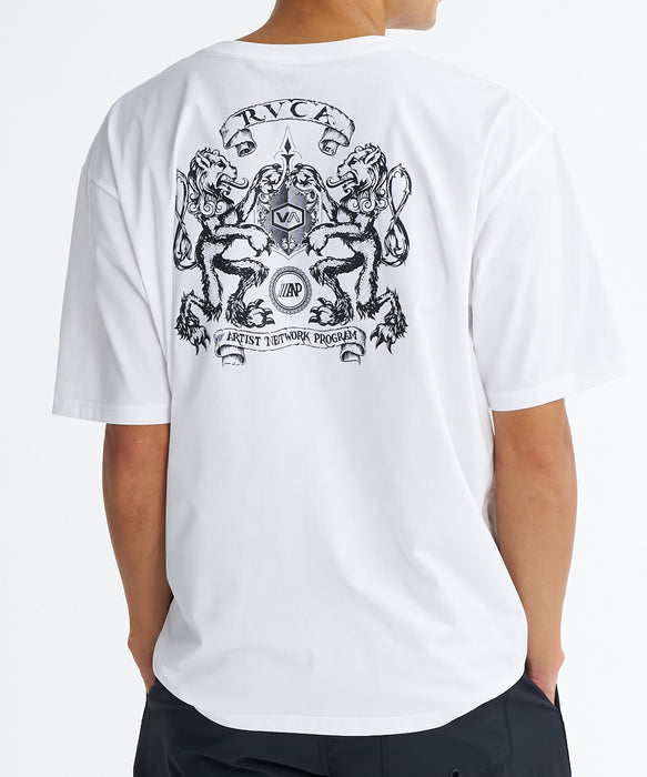 RVCA メンズ LIONS GATE SFST サーフTシャツ 【2026年夏モデル】 WHT / XL