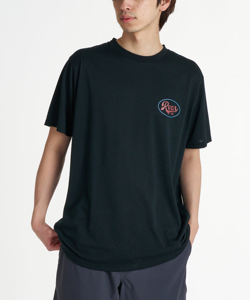 RVCA メンズ BLANCE HORIZON SFST サーフTシャツ 【2026年夏モデル】 BLK / XL