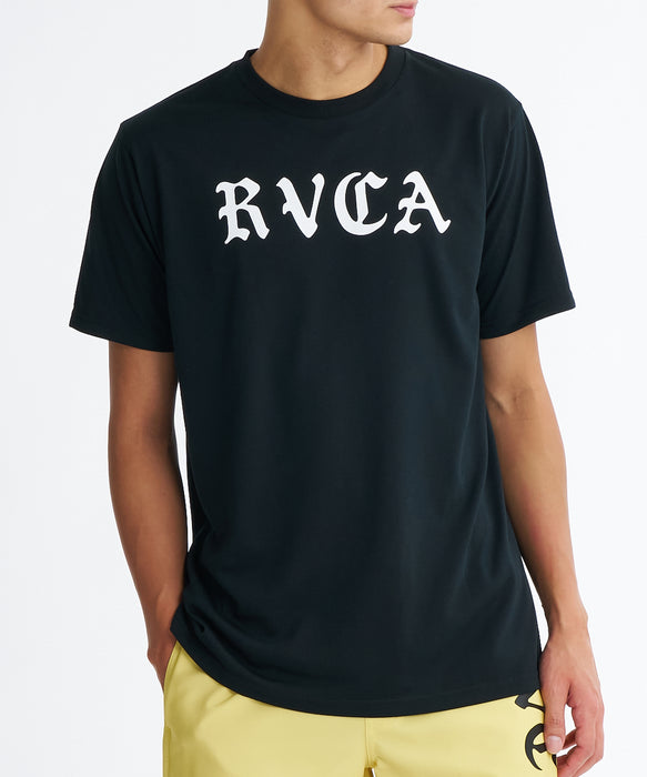 RVCA メンズ OE STARIGHT SFST サーフTシャツ 【2026年夏モデル】 BLK / XL