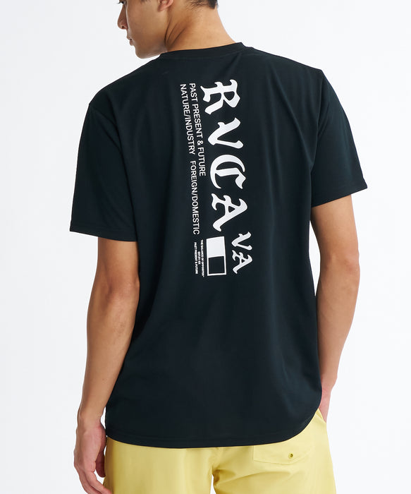 RVCA メンズ OE STARIGHT SFST サーフTシャツ 【2026年夏モデル】 BLK / XL