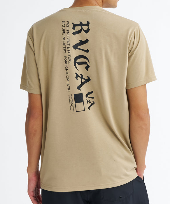 RVCA メンズ OE STARIGHT SFST サーフTシャツ 【2026年夏モデル】 KHA / XL