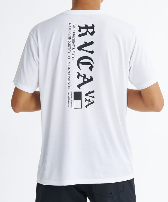 RVCA メンズ OE STARIGHT SFST サーフTシャツ 【2026年夏モデル】 WHT / XL