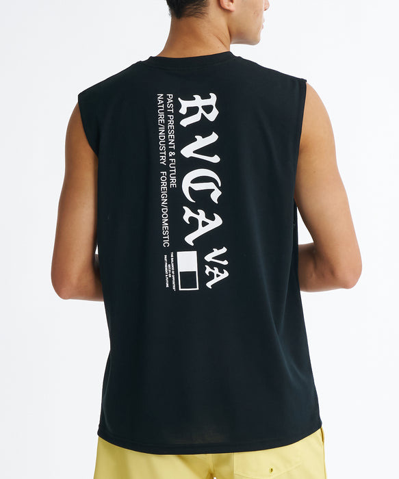 RVCA メンズ OE STARIGHT SFTT サーフタンクトップ 【2026年夏モデル】 BLK / XL