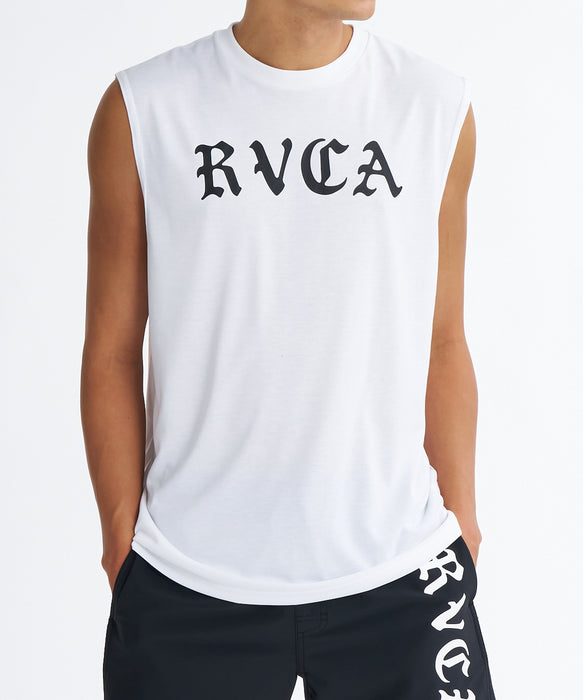 RVCA メンズ OE STARIGHT SFTT サーフタンクトップ 【2026年夏モデル】 WHT / XL